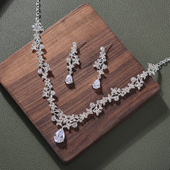 Necklace And Stud Earring Fashion Jewelry Set For Women