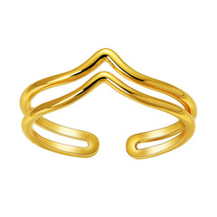 Copper Plating 18K Real Gold Ring