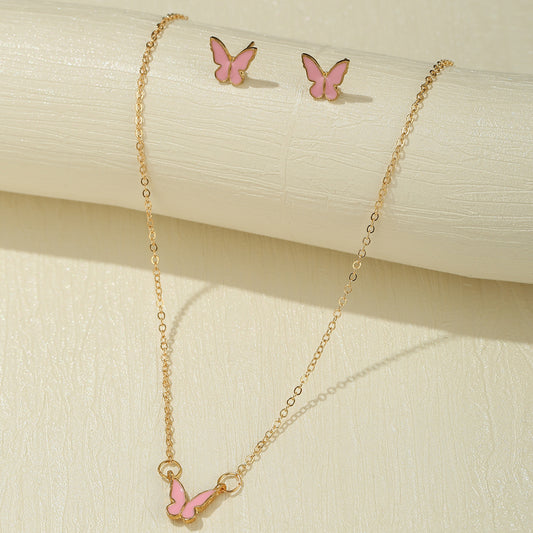 Butterfly Jewelry Set Creative Retro Simplicity