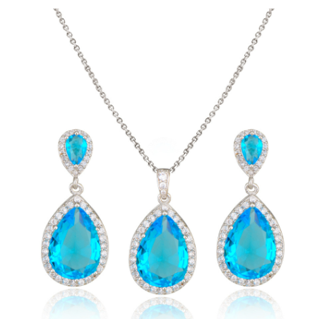 Zircon Jewelry Set - FASHIONKULTUR