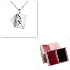 Fashion Jewelry Envelop Necklace Women Lover Letter Pendant Best Gifts For Girlfriend - FASHIONKULTUR