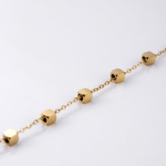 Niche Small Square Necklace Stainless Steel - FASHIONKULTUR