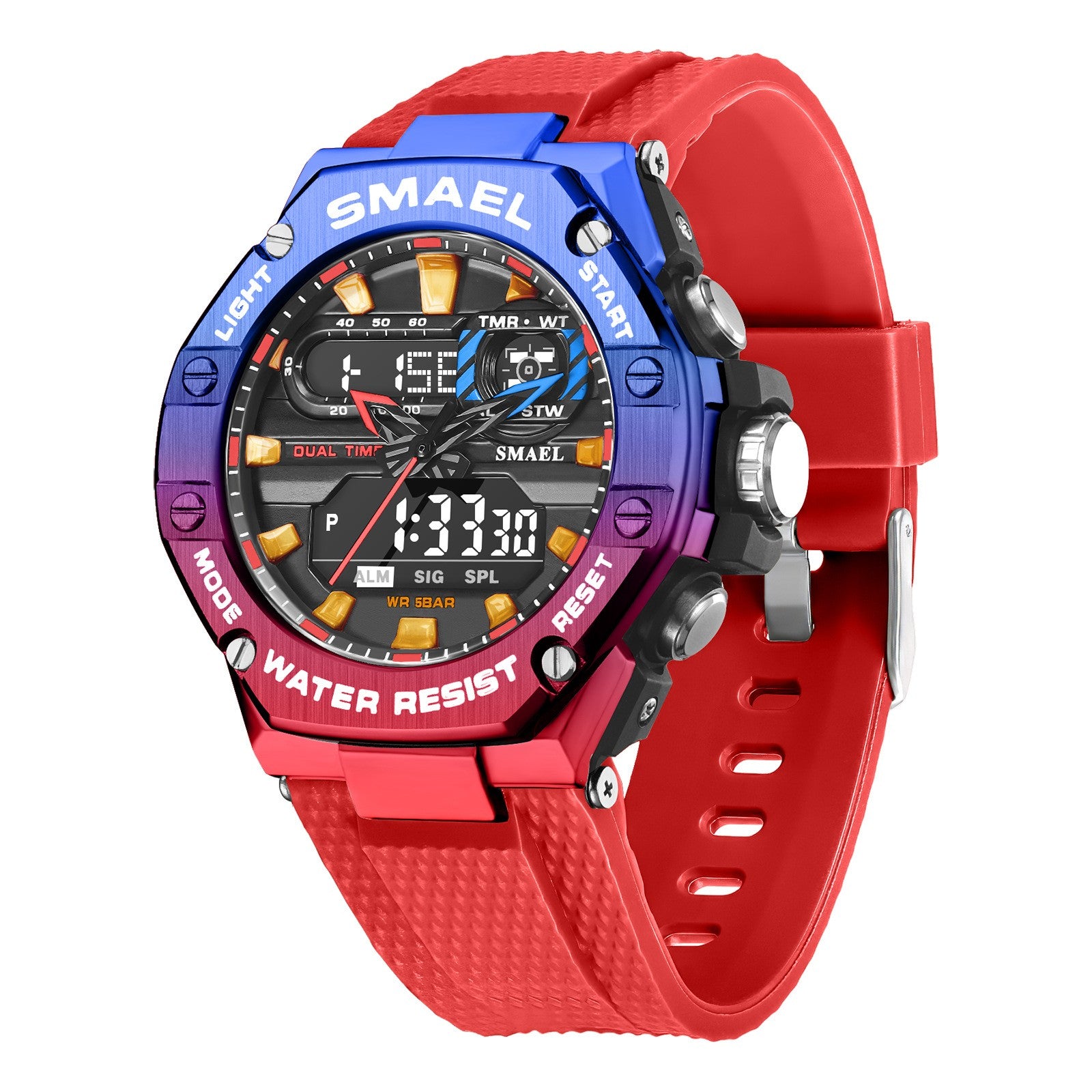 Digital Alloy Electronic Watch Men - FASHIONKULTUR