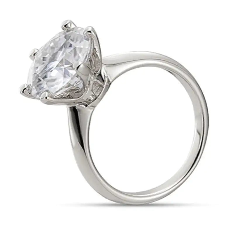 Sterling Silver Platinum Plated Ring - FASHIONKULTUR