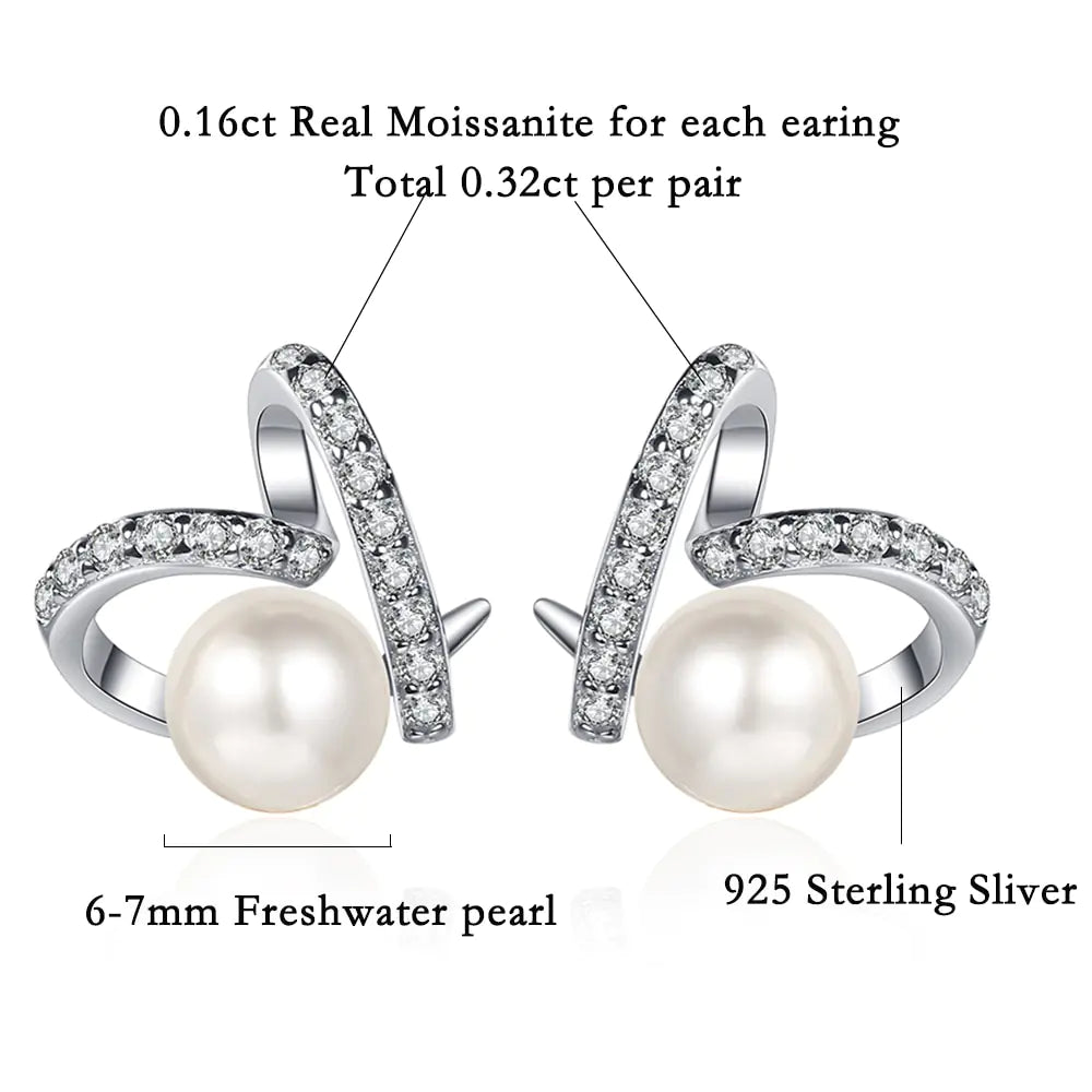 Freshwater Pearl Engagement Stud Earring - FASHIONKULTUR