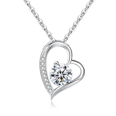 S925 Silver Heart-shaped Necklace For Women - FASHIONKULTUR