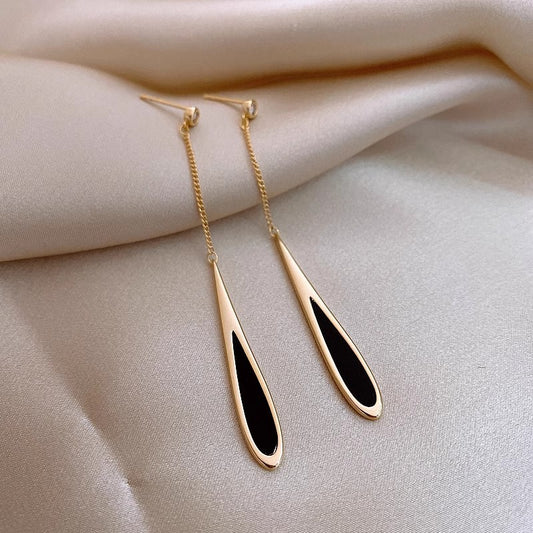 Alloy Electroplated Women's Silver Needle Long Fringe Earrings Earrings