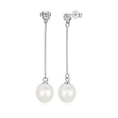 Sterling Silver Freshwater Pearl Ear Studs Niche