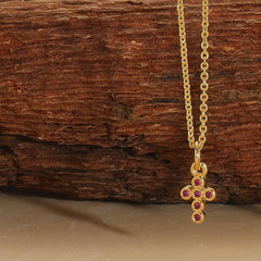 All-match Cross Design Pendant Clavicle Chain Necklace