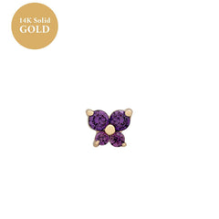 Personality Fashion Screw Zircon Butterfly Studs - FASHIONKULTUR