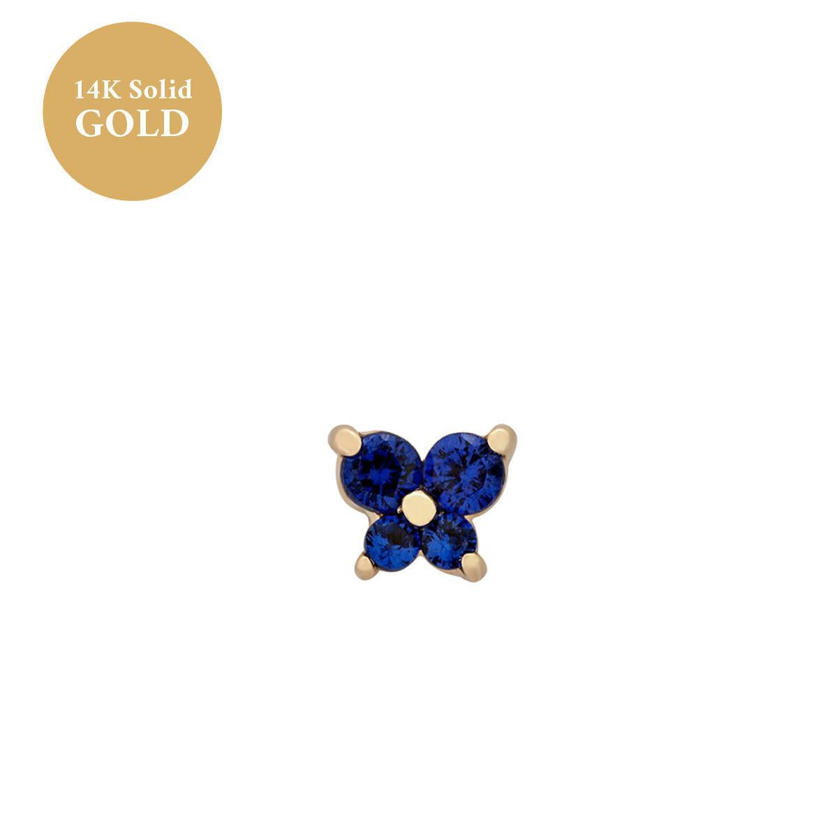 Personality Fashion Screw Zircon Butterfly Studs - FASHIONKULTUR