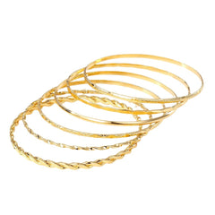 Bohemian Metal Chain Bracelet Set For Women Geometric Gold Color Thick Link Chain Open Bangle Female Fashion Jewelry - FASHIONKULTUR