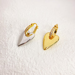 Personality Trendy Earrings Female Heart-shaped High Sense - FASHIONKULTUR