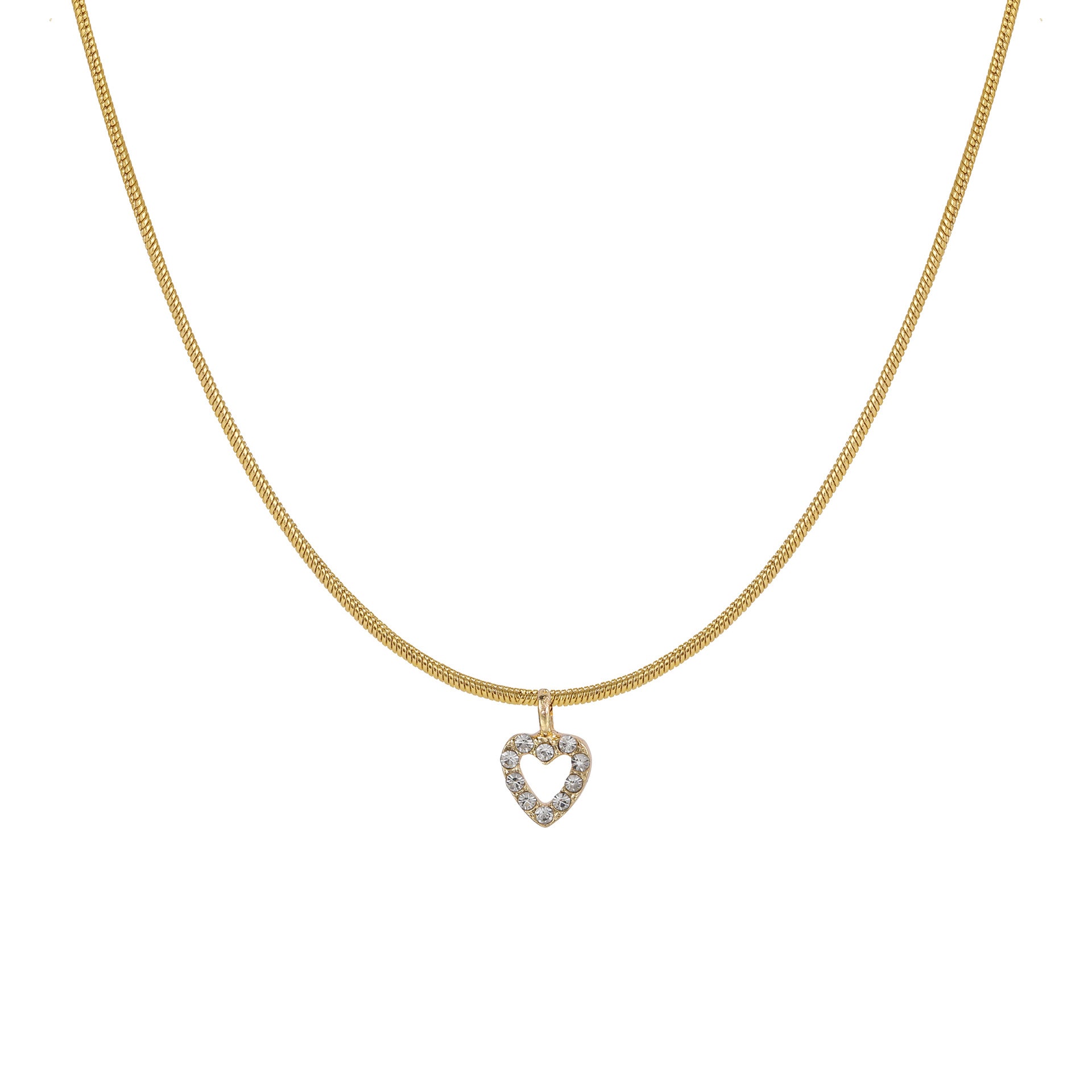 Temperamental All-match Sweater Chain Jewelry Zircon Peach Heart Pendant Necklace - FASHIONKULTUR