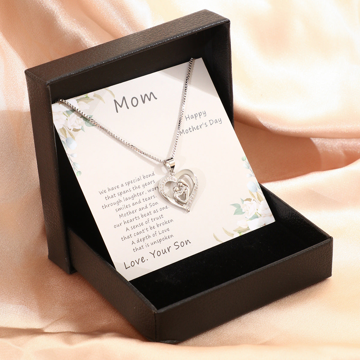 Mother's Day Necklace Gift Box Love Necklace For Women Fine Jewelry Women Accessories Fashion Jewelry - FASHIONKULTUR