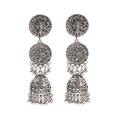 Bohemian Retro Ethnic Style Bell Earrings Women's Long