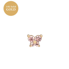 Personality Fashion Screw Zircon Butterfly Studs - FASHIONKULTUR