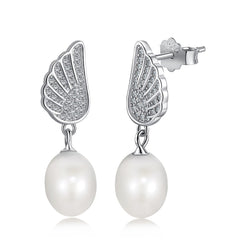 Sterling Silver Freshwater Pearl Ear Studs Niche