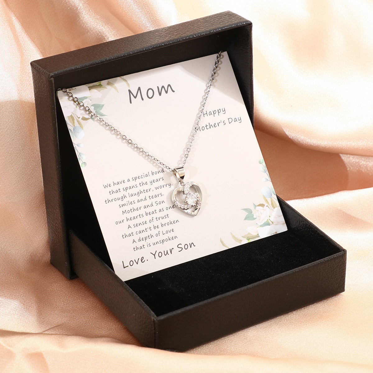 Mother's Day Necklace Gift Box Love Necklace For Women Fine Jewelry Women Accessories Fashion Jewelry - FASHIONKULTUR