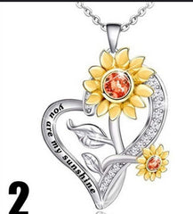 Sunflower Heart-shaped SmalPendant