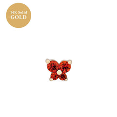 Personality Fashion Screw Zircon Butterfly Studs - FASHIONKULTUR