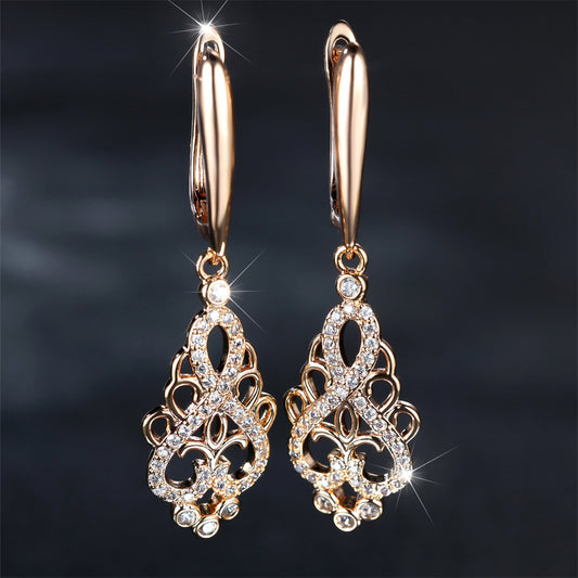 Popular Love Heart Simplicity Special Interest Light Luxury Elegant Earrings