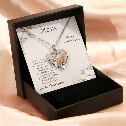 Mother's Day Necklace Gift Box Love Necklace For Women Fine Jewelry Women Accessories Fashion Jewelry - FASHIONKULTUR