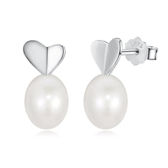 Sterling Silver Freshwater Pearl Ear Studs Niche