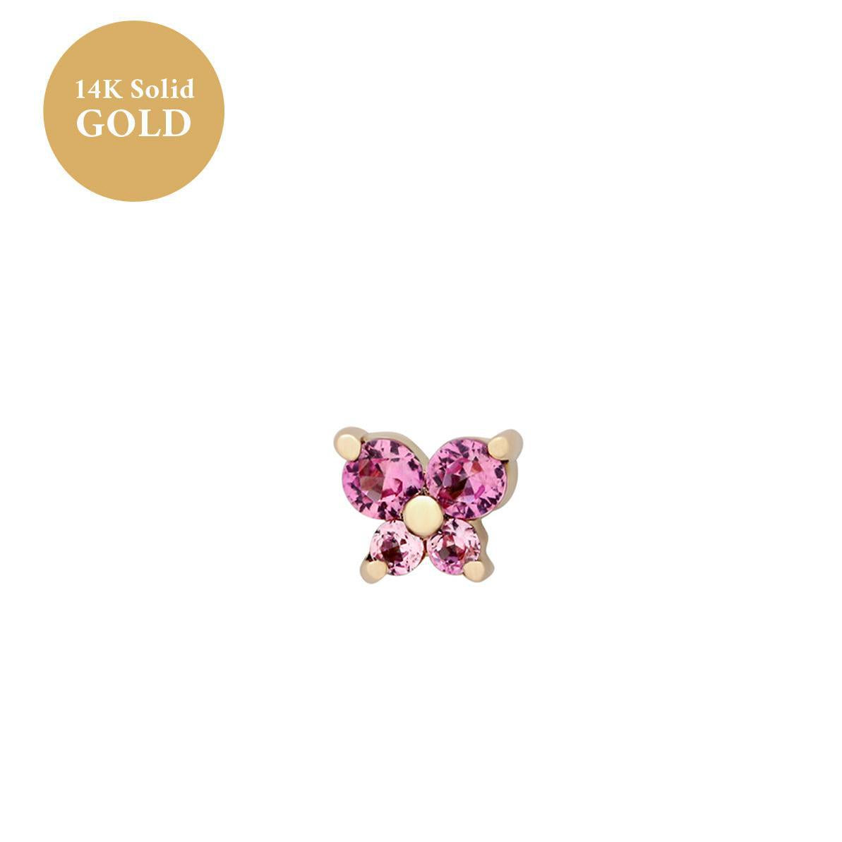 Personality Fashion Screw Zircon Butterfly Studs - FASHIONKULTUR