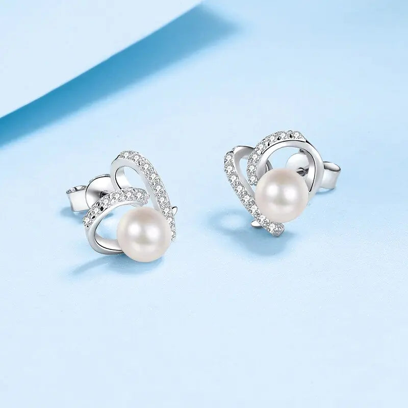 Freshwater Pearl Engagement Stud Earring - FASHIONKULTUR