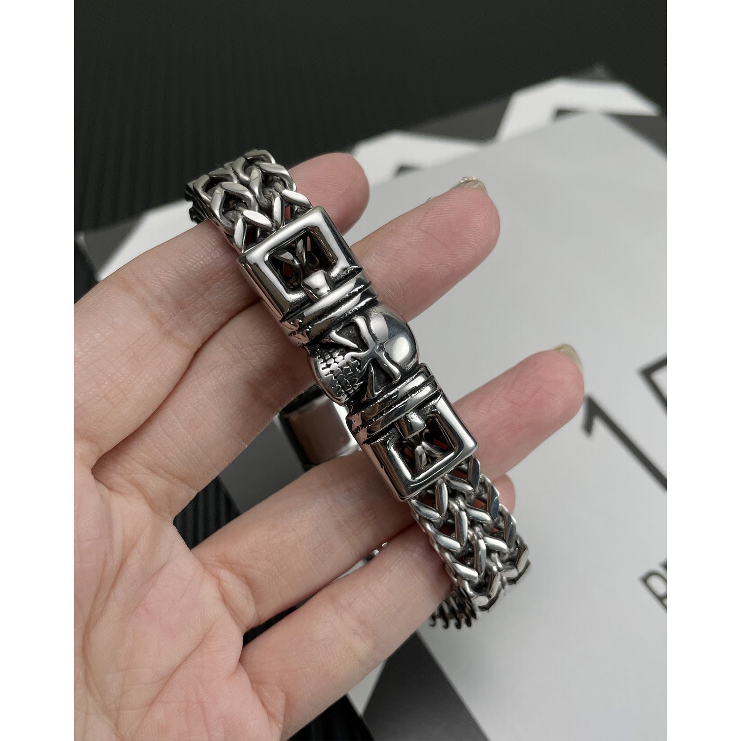 Hip Hop Retro Titanium Steel Bracelet For Men - FASHIONKULTUR