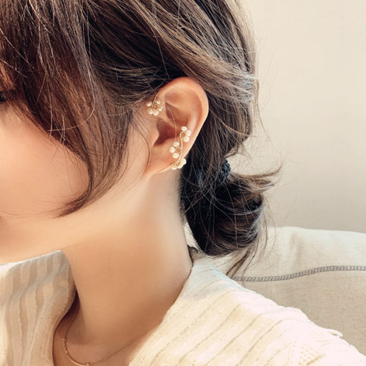 Design Hand-woven Flower Pearl Earrings - FASHIONKULTUR