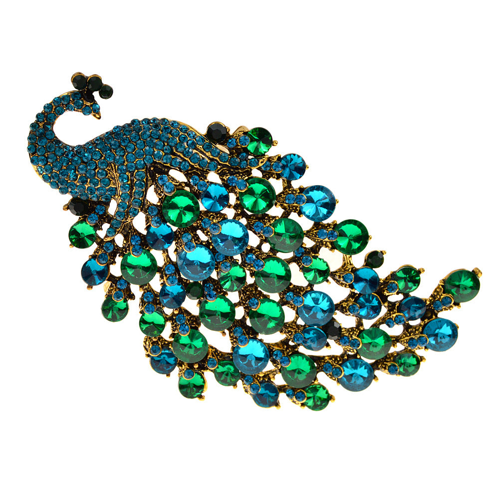 Colorful Peacock Women's Metal Brooch - FASHIONKULTUR