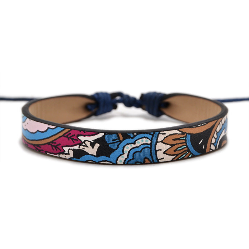 Printed Leather Bracelet PU Bracelet - FASHIONKULTUR