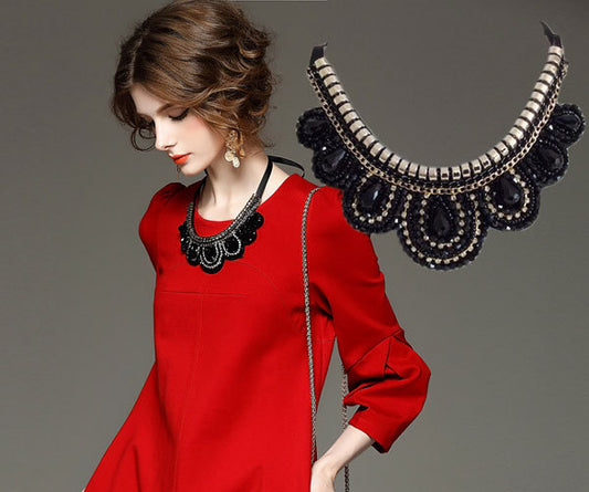 Round Neck Clothes Pendant All Match Fashion Fake Collar Necklace - FASHIONKULTUR