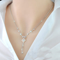 925 Sterling Silver 18K Color Gold Necklace