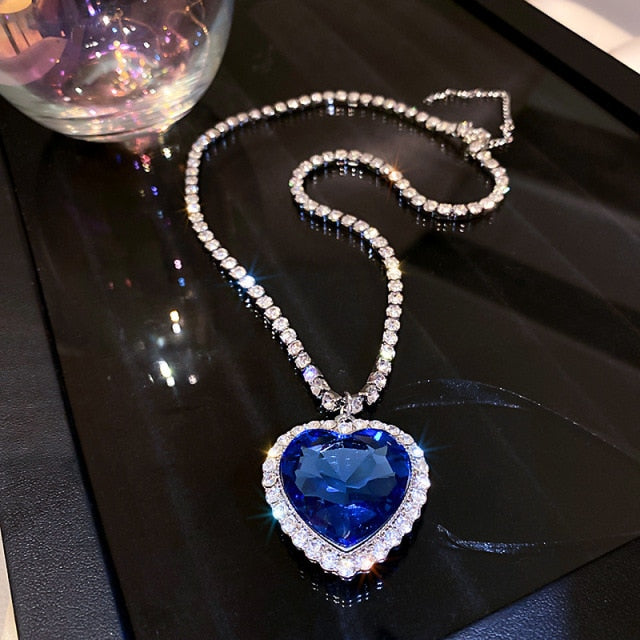 Titanic Heart Of Ocean Necklace - FASHIONKULTUR