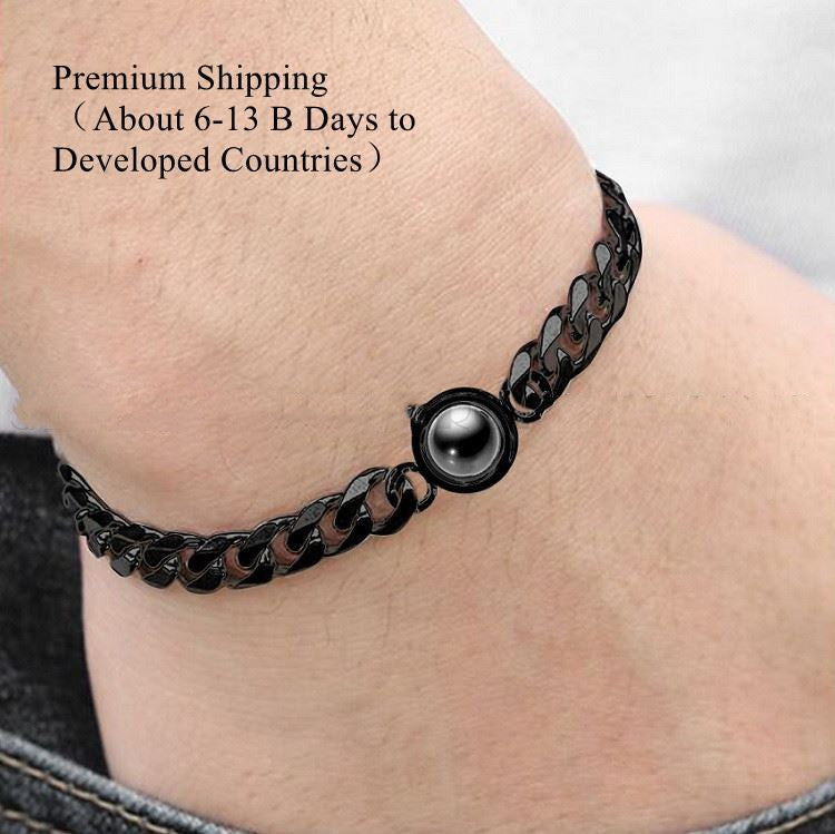 Original Design New Men Circle M Bracelet Personalized