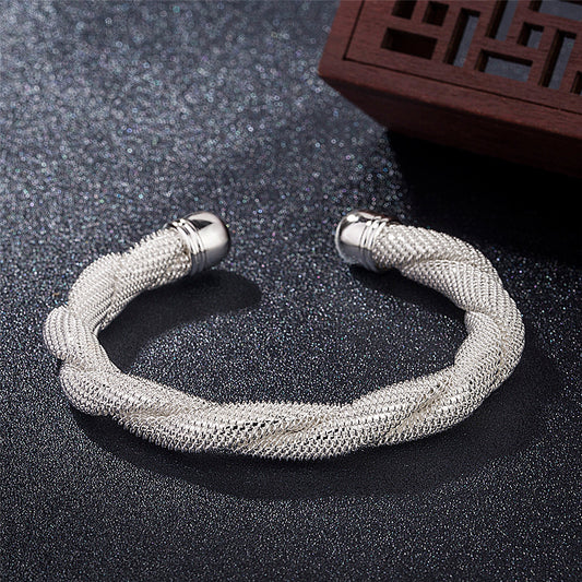 Interwoven Network Management Bracelet Silver-plated Fashion