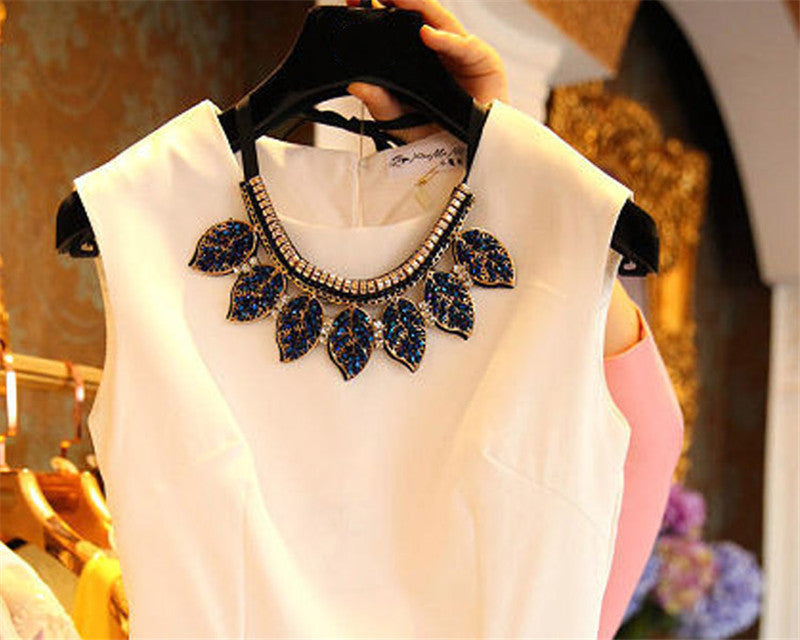 Round Neck Clothes Pendant All Match Fashion Fake Collar Necklace - FASHIONKULTUR