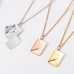 Fashion Jewelry Envelop Necklace Women Lover Letter Pendant Best Gifts For Girlfriend - FASHIONKULTUR