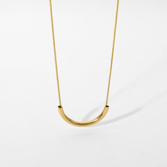 Vintage Stainless Steel Necklace Gold-plated Jewelry Clavicle Chain - FASHIONKULTUR