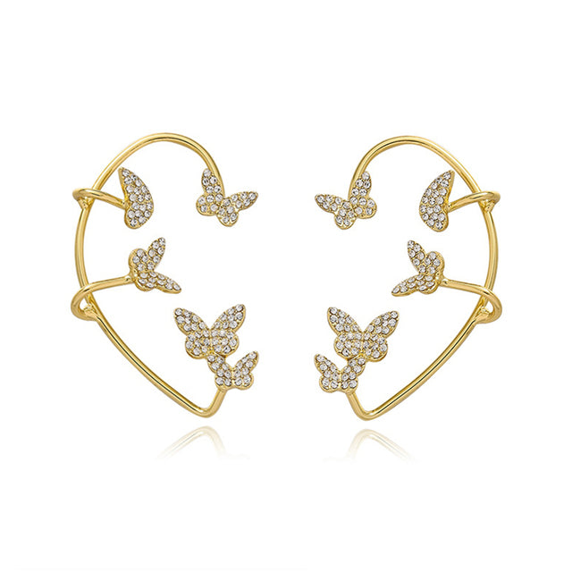 Butterfly Ear Clip - FASHIONKULTUR