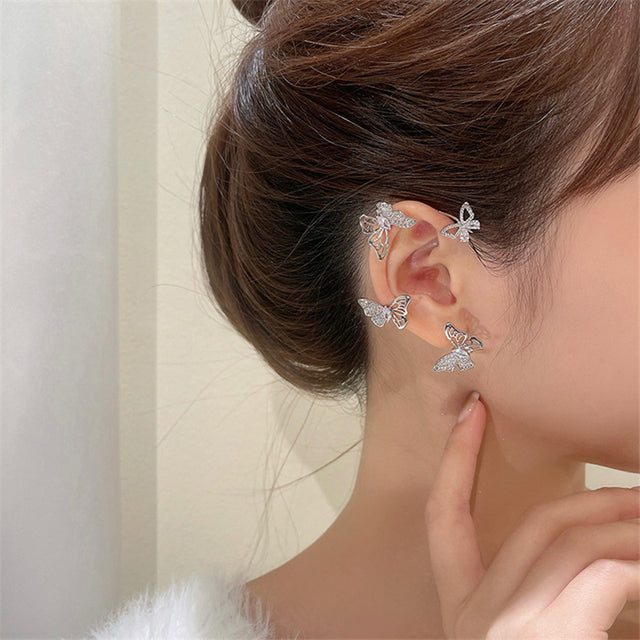 Butterfly Ear Clip - FASHIONKULTUR