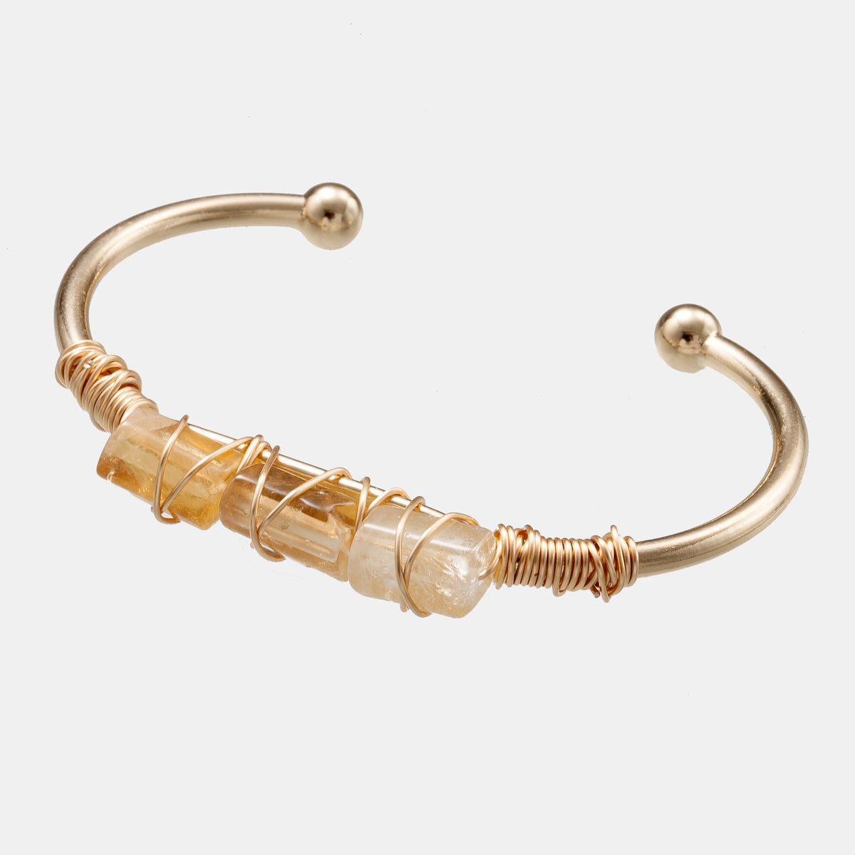 Winding Crystal Gold-plated Crystal Bracelet