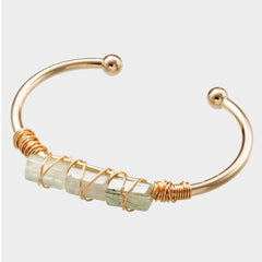 Winding Crystal Gold-plated Crystal Bracelet