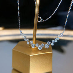 18K Gold Diamond Smile 1 Carat Diamond Necklace - FASHIONKULTUR