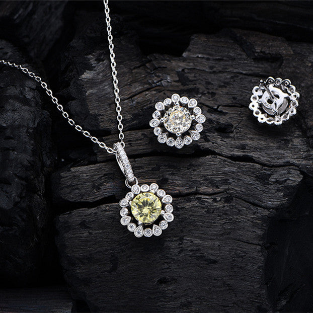 925 Sterling Silver Jewellery Set Of Two - FASHIONKULTUR