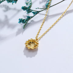 Jewelry Silver Plated 14K Gold Micro-paved Zircon Necklace - FASHIONKULTUR