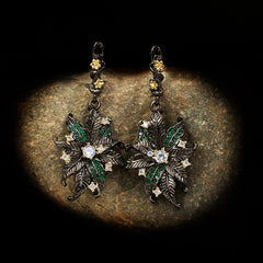 Diamond Flower New Fashion Retro Creative Earring Accessories - FASHIONKULTUR